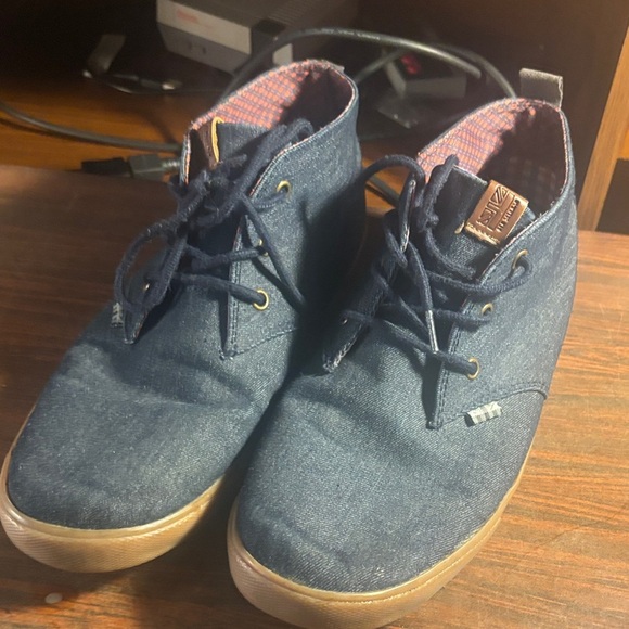 Ben Sherman Denim Blue Chukka Boots - Picture 11 of 12